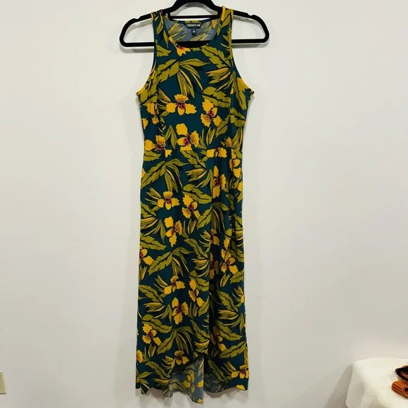 Toad&Co Sunkissed Dress in midnight Blue and Yellow Floral Size small - Picture 6 of 12